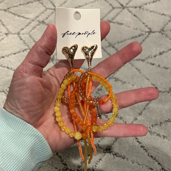 Free People Colorful Beaded Earrings - Picture 2 of 3